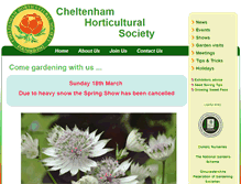Tablet Screenshot of cheltenhamhorticultural.co.uk